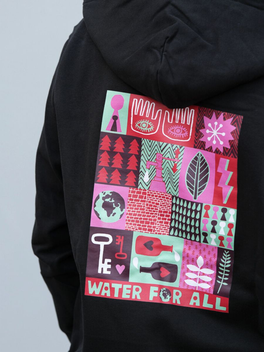 Viva con Agua Zip-Hoodie by David Shillinglaw Viva con Agua Zip-Hoodie by David Shillinglaw