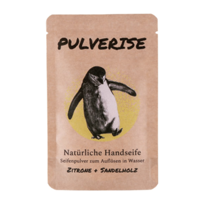Natürliche Handseife Seifenpulver Zitrone + Sandelholz