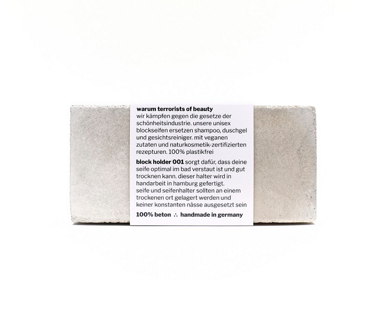block holder 001 ∴ Seifenhalter aus Beton