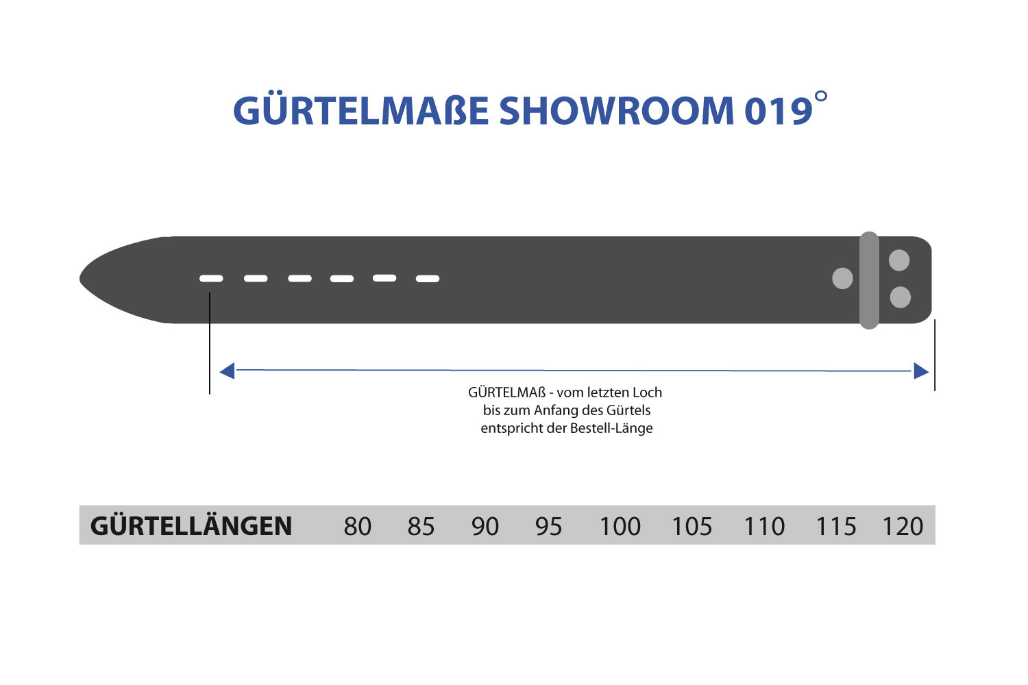 Ledergürtel MASTERLUX Farbe Rot in 9 Längen