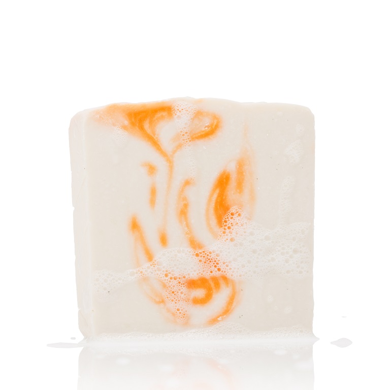 block 004 ∴ repair + nourish - Naturseife mit Kurkuma und Kakao