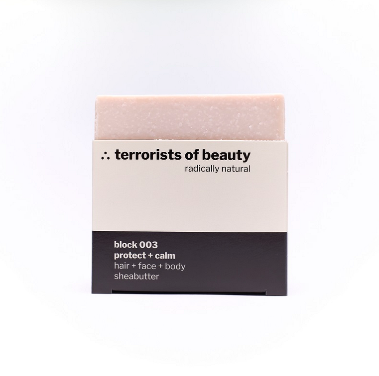block 003 ∴ protect + calm - Naturseife mit Sheabutter