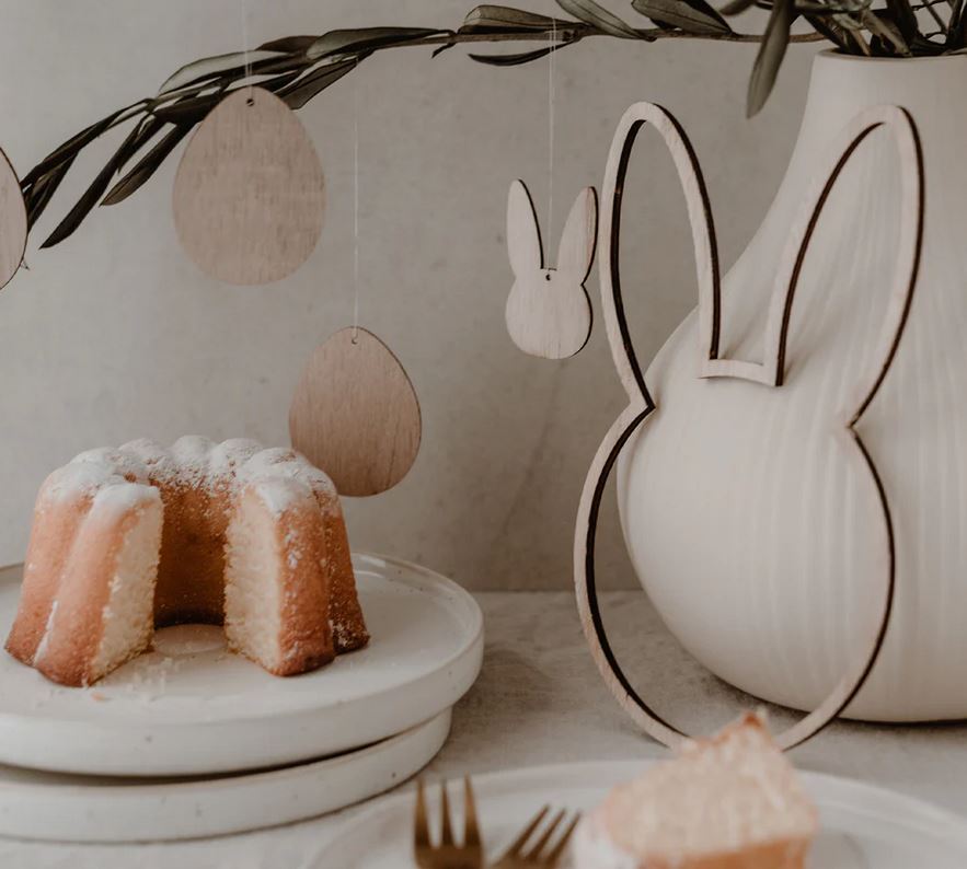 Holzkranz Hase Natur – Osterdeko minimalistisch
