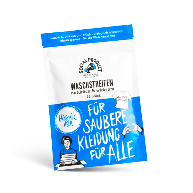 WASCHSTREIFEN mit Spendenanteil für HANSEATIC HELP – 25 Stück für nachhaltiges Wäschewaschen