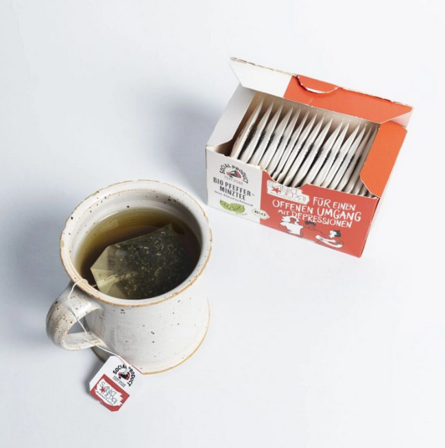 Bio TEE PFEFFERMINZE mit Spendenanteil für  ST. DEPRI