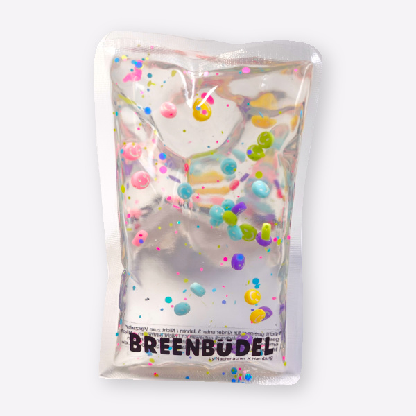 BREENBÜDEL Kühlkissen Motiv bunte Smileys