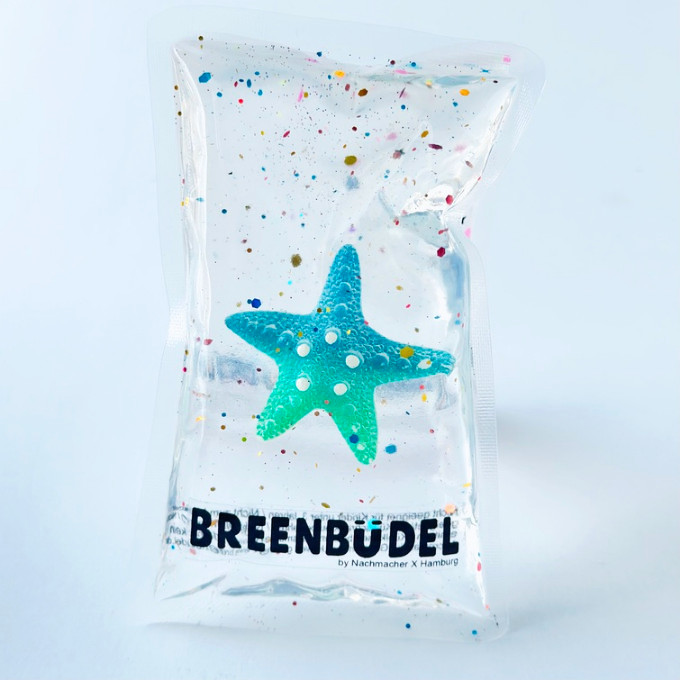 BREENBÜDEL Kühlkissen - Motiv Seestern turkis