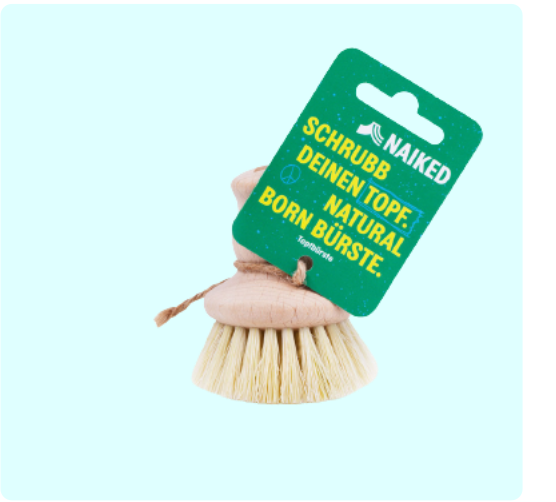 Plastikfreie Spülbürste