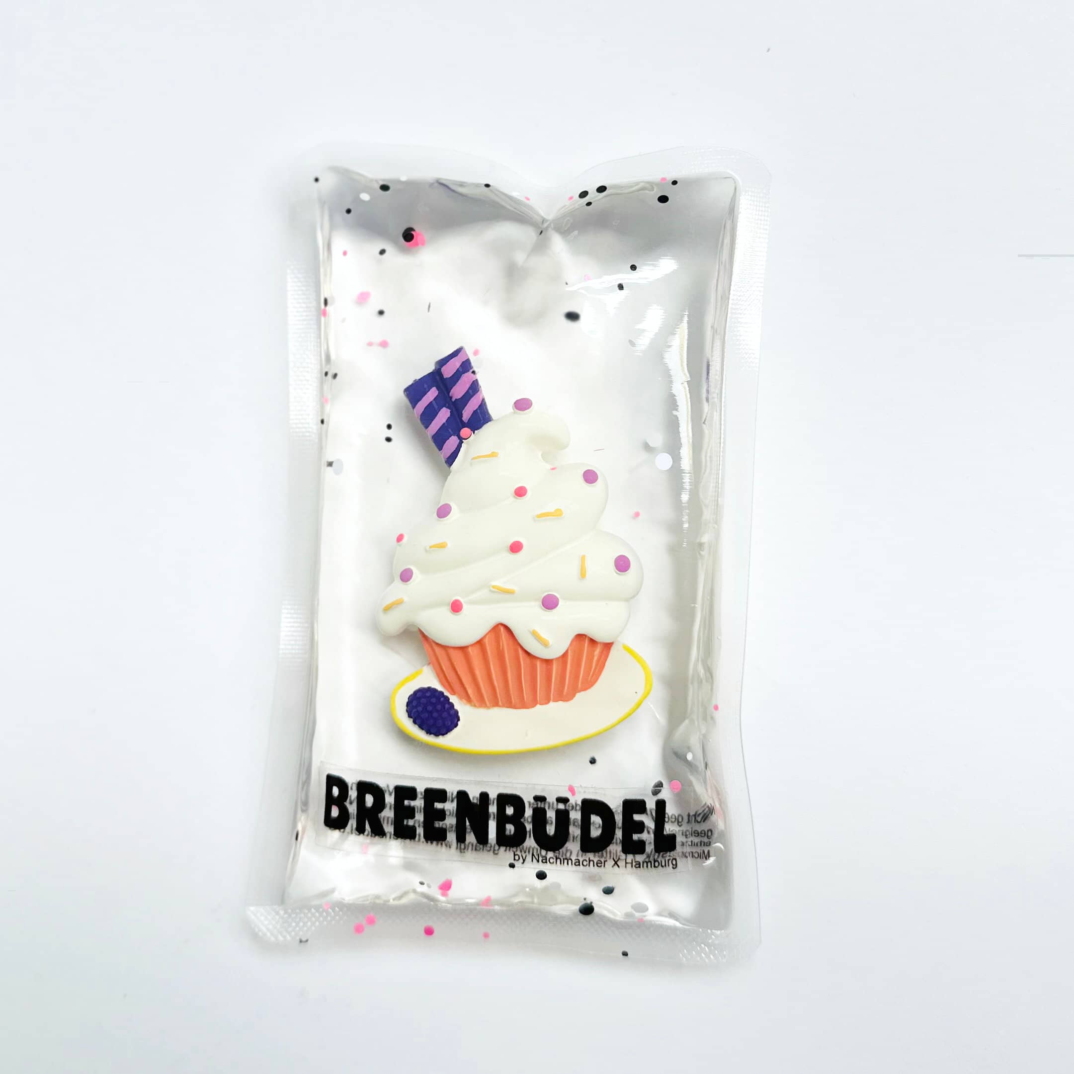 BREENBÜDEL Kühlkissen - Motiv Muffin lila