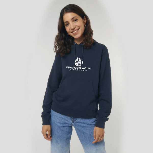 Viva con Agua Hoodie LAUT in Schwarz oder Blau
