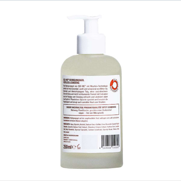 Reinigungsgel mit Mizellen-Technologie in Glasflasche