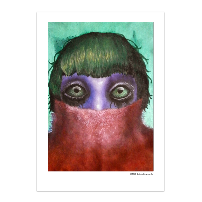Hochwertiger DinA3 Kunstdruck auf Papier TURTLENECK PORTRAIT