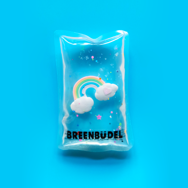 BREENBÜDEL Kühlkissen - Motiv Regenbogen mit Herz