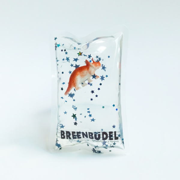 BREENBÜDEL Kühlkissen Motiv Dino Triceratops orange