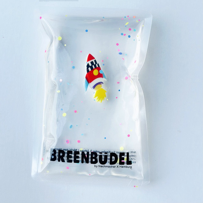 BREENBÜDEL Kühlkissen - Motiv bunte Rakete