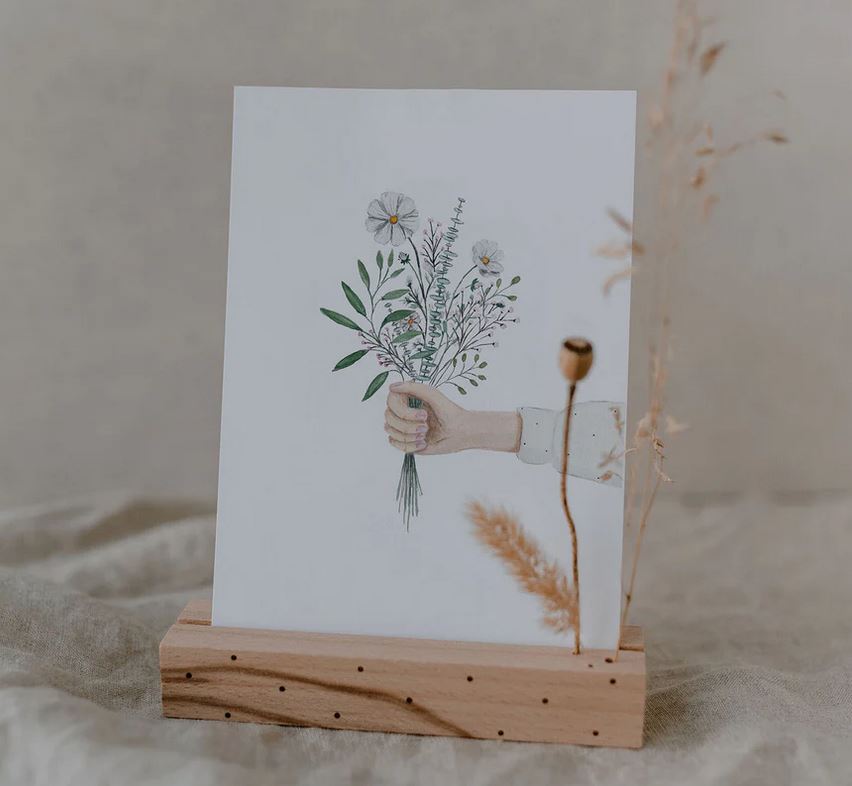 Postkarte „Blumenhand“ DIN A6