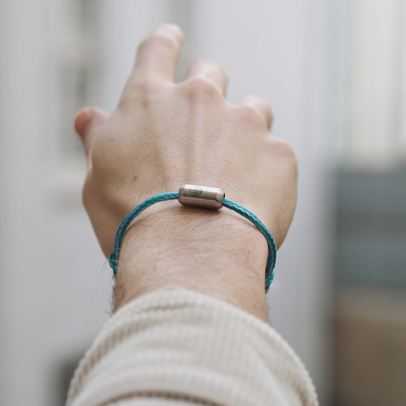 North Sea II Armband - Verschluss Silber