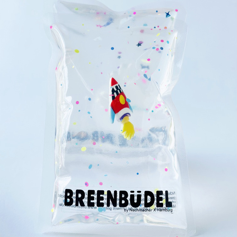 BREENBÜDEL Kühlkissen - Motiv bunte Rakete