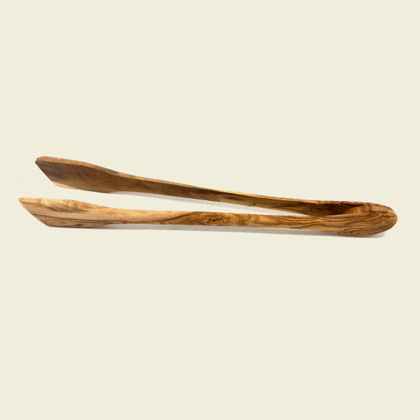 Grillzange aus Olivenholz – 36 cm – Hochwertig, langlebig & vielseitig