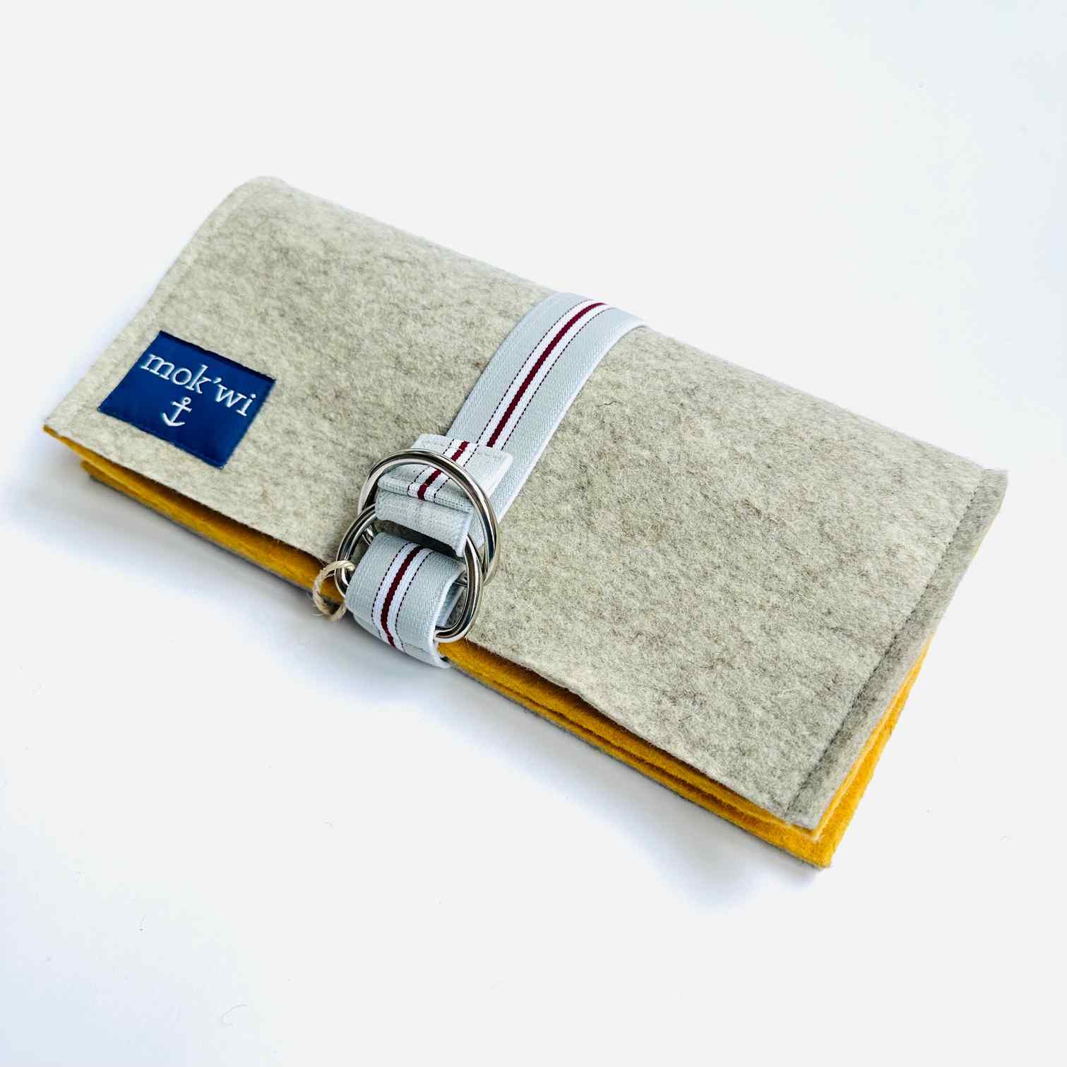 Stilvolle Clutch HENDRINA aus Wollfilz, Handtasche