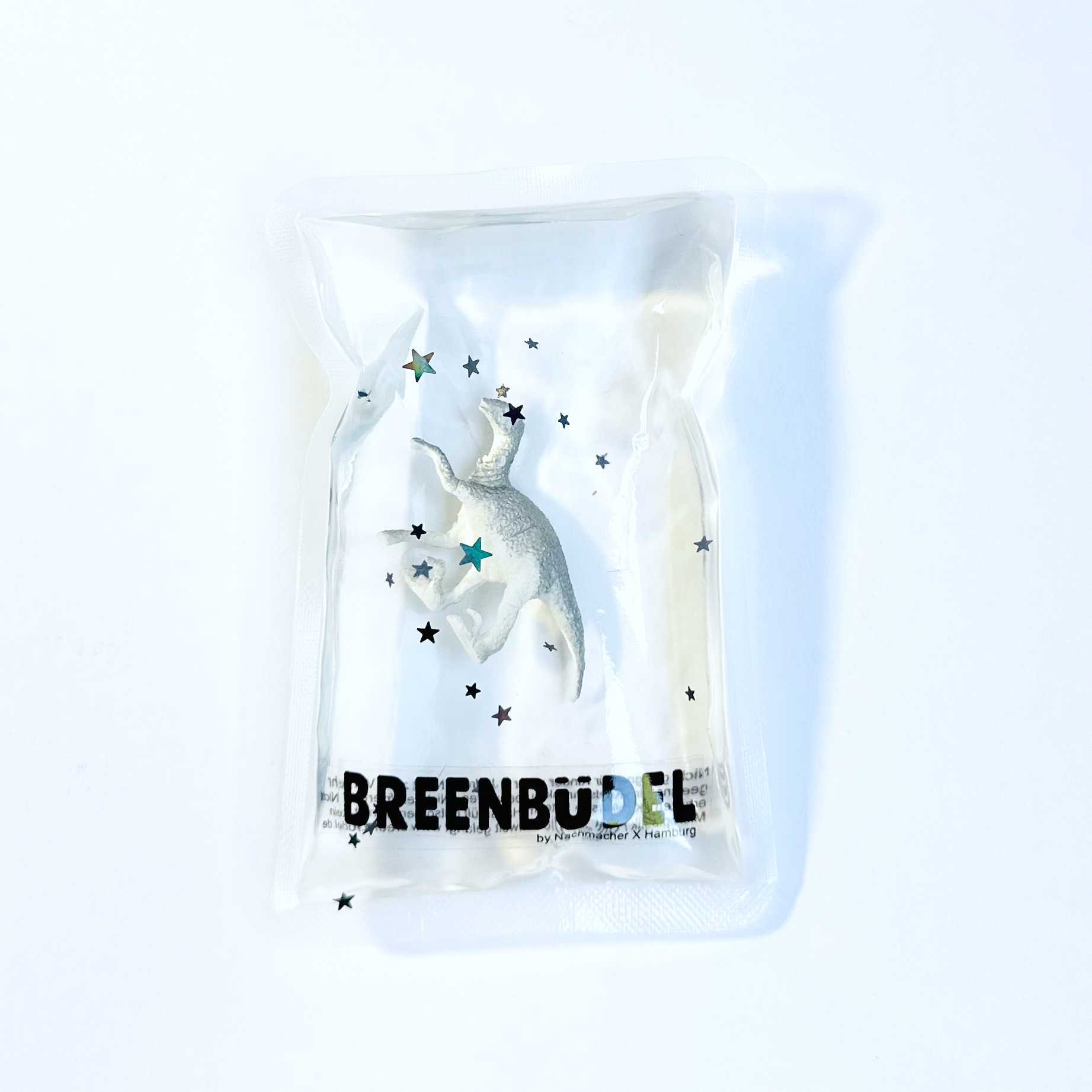 BREENBÜDEL Kühlkissen Motiv Dino Silber