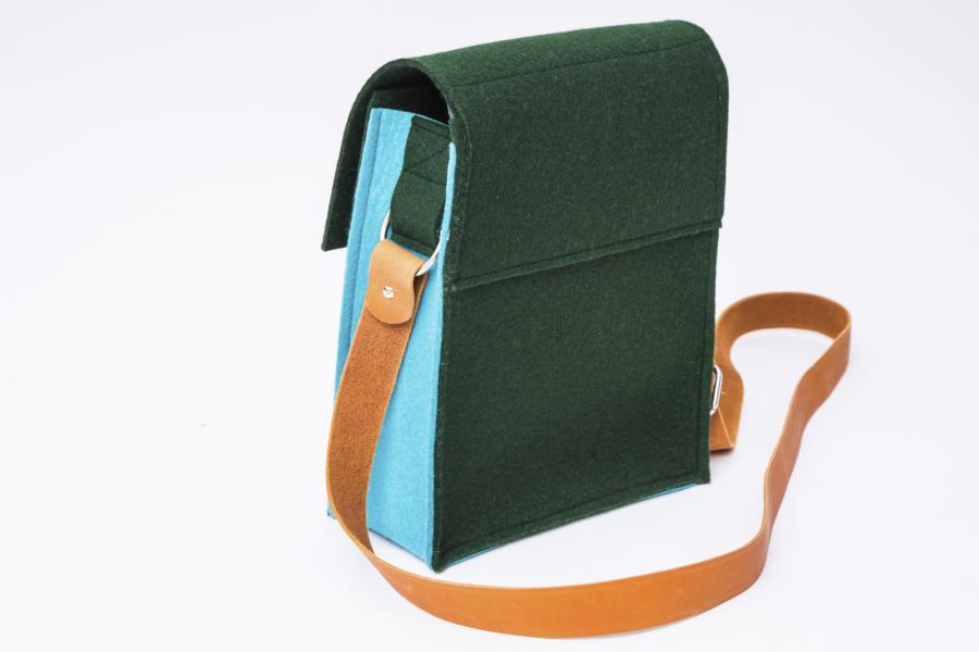 Damen-Umhängetasche LINE aus Wollfilz