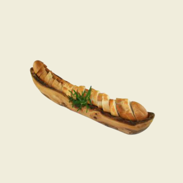 Baguette Brotschale mit rustikalem Rand - 25 bis 34 cm - Hochwertig, langlebig & vielseitig