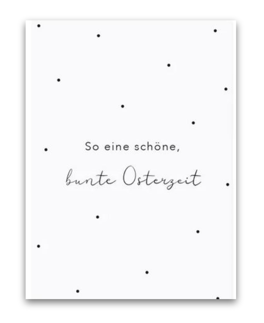 Spruchkarte „Bunte Osterzeit“ DIN A6