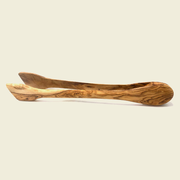 Grillzange aus Olivenholz – 36 cm – Hochwertig, langlebig & vielseitig