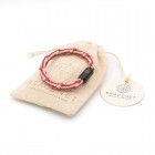 Labrador Sea Bracenet Armband - Rot Weiss mit Verschluss Schwarz Labrador Sea Bracenet Armband - Rot Weiss mit Verschluss Schwarz