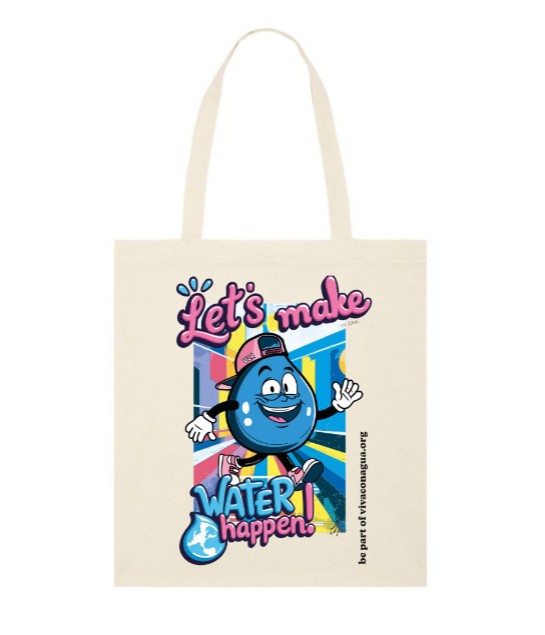 Jute Beutel MAKE WATER HAPPEN
