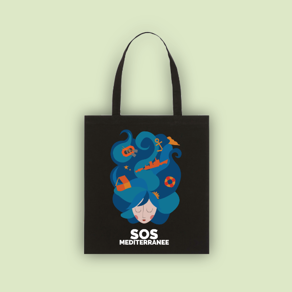Stofftasche aus Biobaumwolle mit Artwork von Matilde Addari
