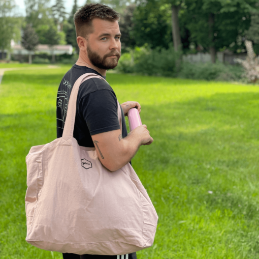 Stoffbeutel LARGE aus Bio Baumwolle in Farbe: dusty rose