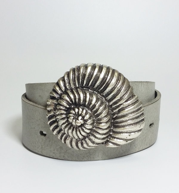 Gürtelschnalle Motiv SCHNECKENHAUS aus Zamak