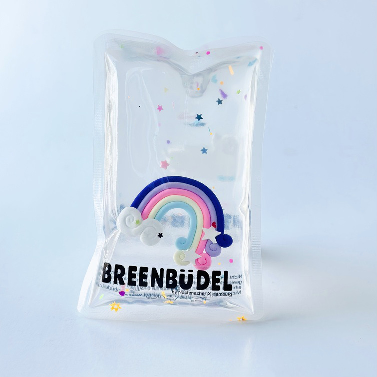 BREENBÜDEL Kühlkissen - Motiv Regenbogen mit Sternchen