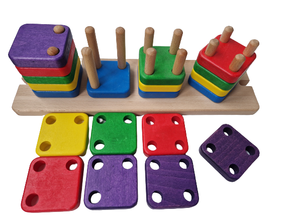 Kinder Buchenholz Truck Fracht Bausteine