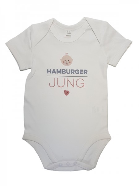 "Born in Hamburg" Baby-Body aus Biobaumwolle - HAMBURGER JUNG