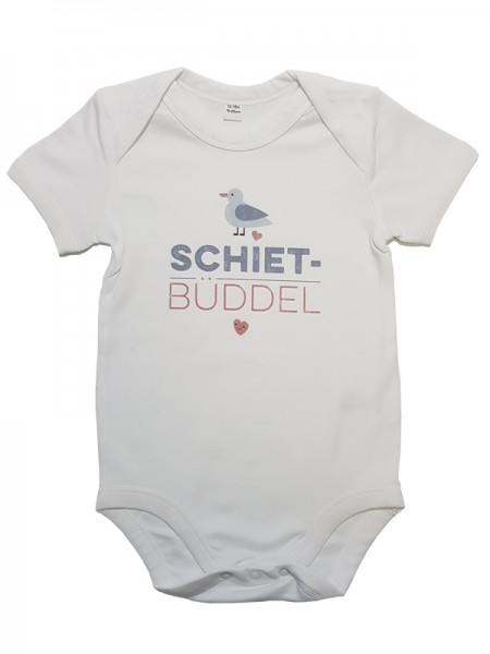 "Born in Hamburg" Baby-Body aus Biobaumwolle - SCHIETBÜDDEL