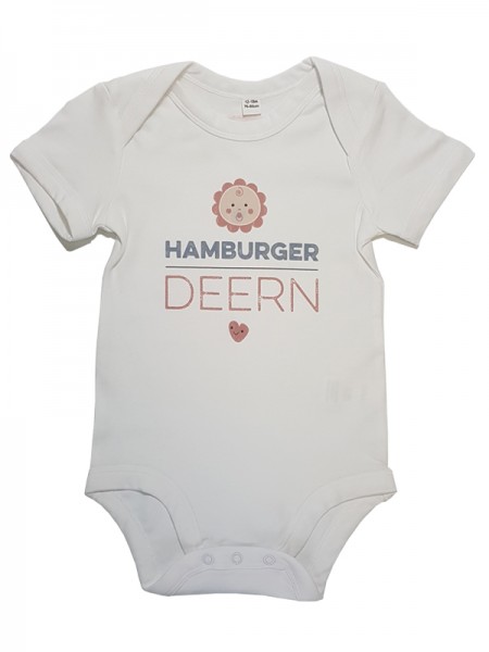 "Born in Hamburg" Baby-Body aus Biobaumwolle - HAMBURGER DEERN