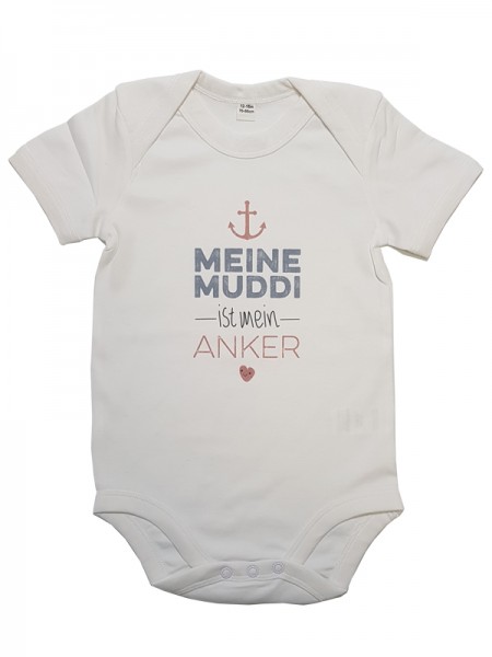 "Born in Hamburg" Baby-Body aus Biobaumwolle - MUDDI ANKER