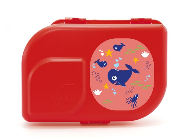 NaNa Bio-Brotdose red mit Motiv Under Water red