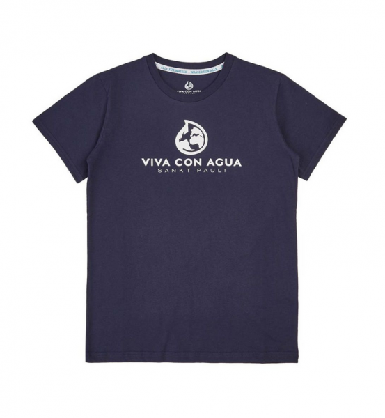 Viva con Agua Kinder T-Shirt LAUT Dunkelblau