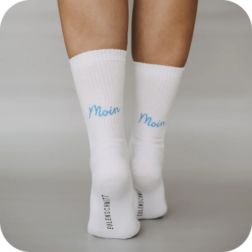 Socken aus Biobaumwolle "Moin Moin" Gr. 43-46